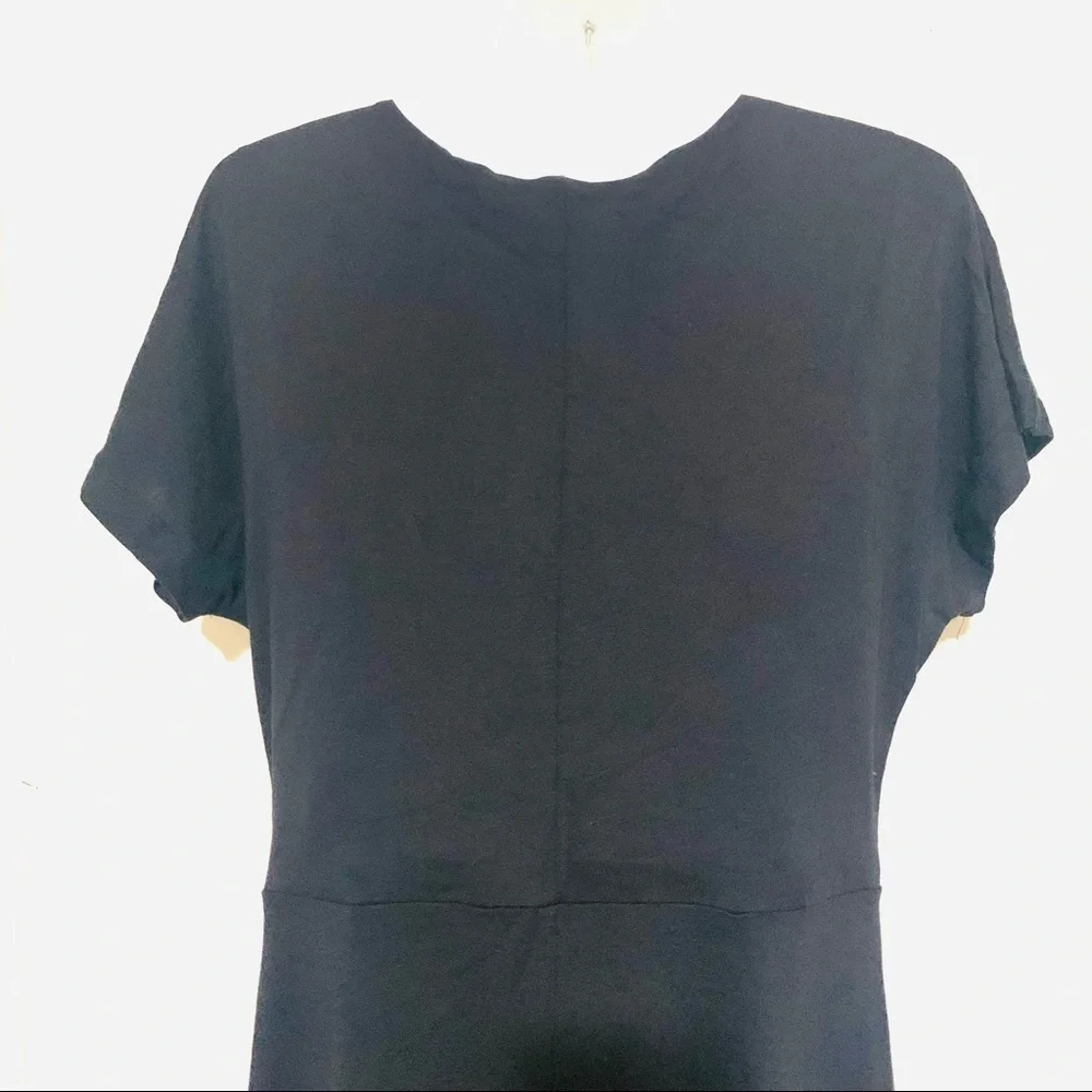 NWT T TAHARI black key hole maxi dress size M